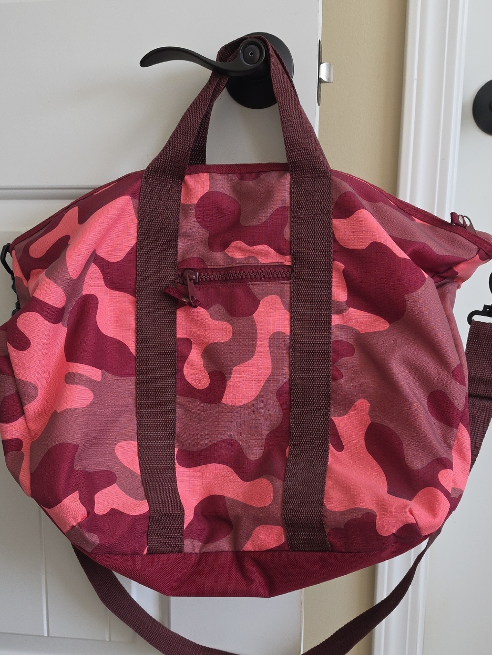Pink & Burgundy Camo Weekend Tote